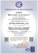 GB/T45001职业管理体系证书（中）